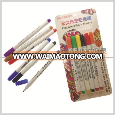 Best direct marketing products Permanent beautiful 13 color fancy waterproof fabric marker pen #FM10