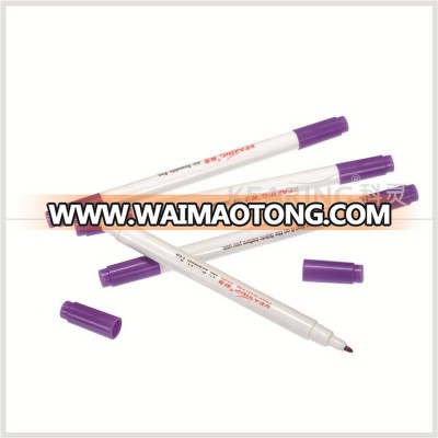 wholesale Dual tipped dress marker erasable in violet color 0.5mm fiber nib safe ink two years shelf life time #AV1005