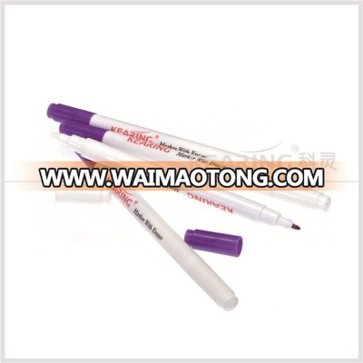 Shanghai kearing brand dual tips air erasable marker with violet ink and eraser for auto disappearing # AT10-VE