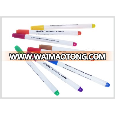 China manufacture 1.0mm fiber tip muti-color non toxic high quality washable marker for kids drawing #WM10